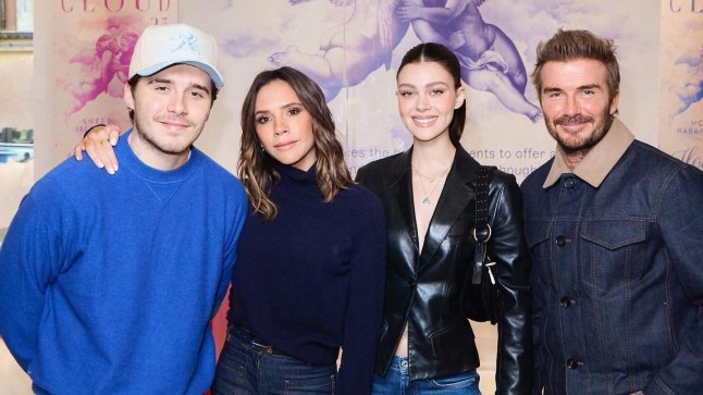 (@nicolaannepeltzbeckham) FROM: Instagram WITHOUT PERMISSION. Nicola Peltz, Brooklyn Beckham, Victoria Beckham, David Beckham Cloud 23.