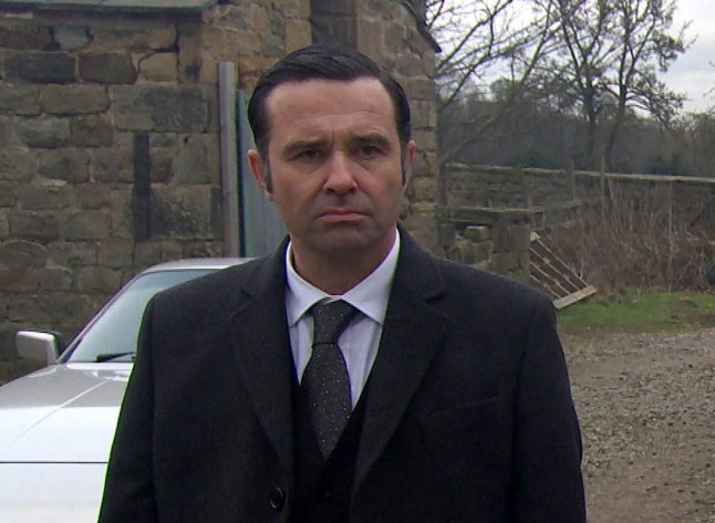 Graham looking serious in Emmerdale