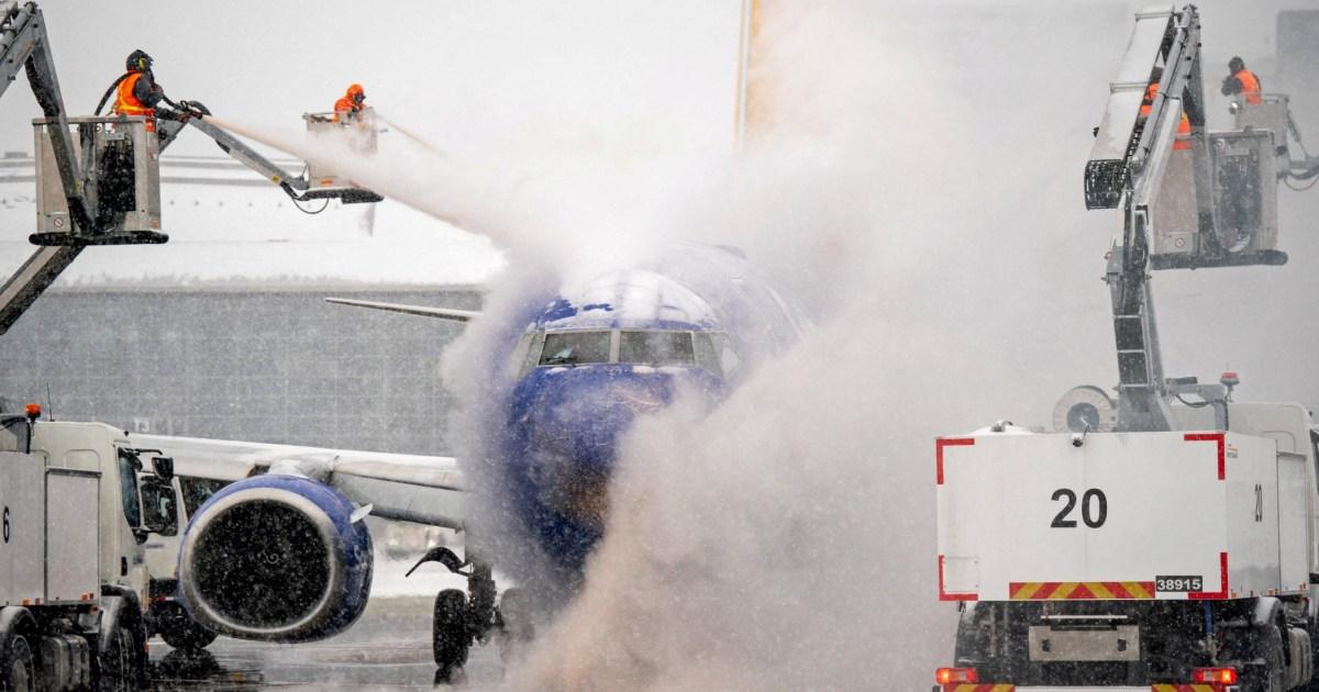 Monster US storm impacts millions of passengers as 10,000 flights cancelled | News US