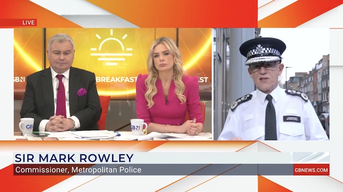 UK Iran protests will be policed 'without fear or favour' says Sir Mark Rowley