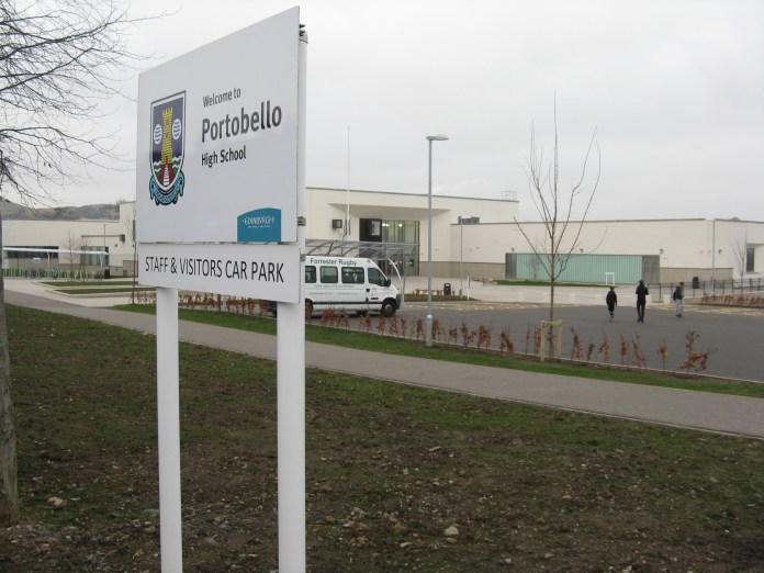 Portobello High School is one of the schools which has been running a pilot scheme for a future Edinburgh phone ban (C) M J Richardson / Wikimedia Commons
