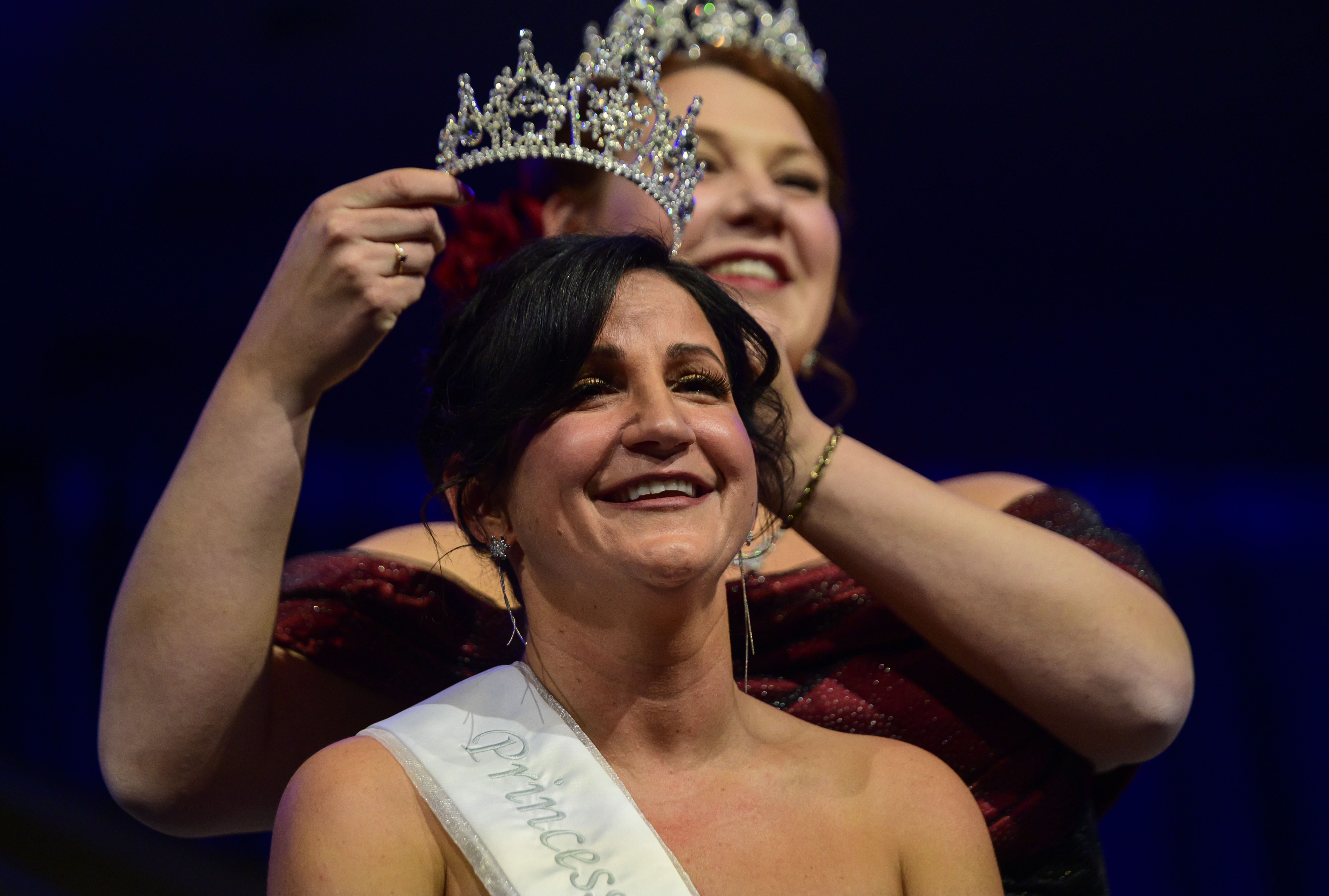 Christine Hanley is crowned the South Wind Princess during the...