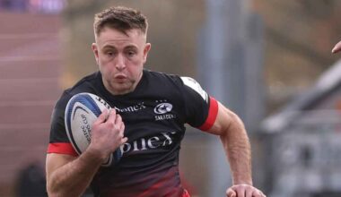 Saracens fly-half Fergus Burke