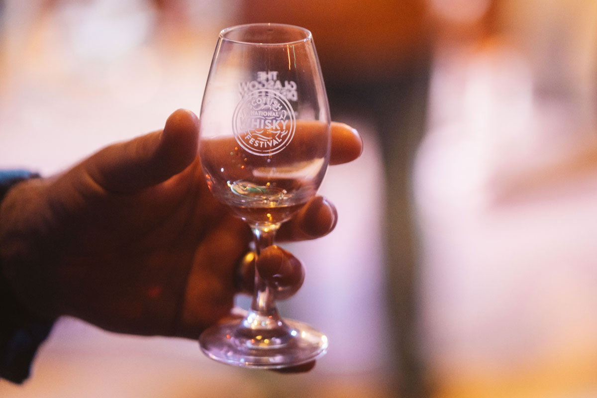 A whisky sampling glass