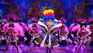 Sleeping Beauty at The London Palladium 2025 Julian Clary and Members of the Ensemble Photo Credit Paul Coltas