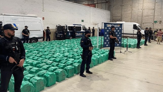 Spain Busts Drug Smugglers Who Used “Monkey” Method and Hijacked Containers