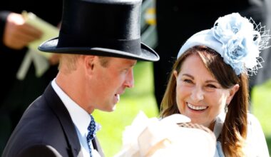 Carole Middleton and Prince William at Royal Ascot 2024