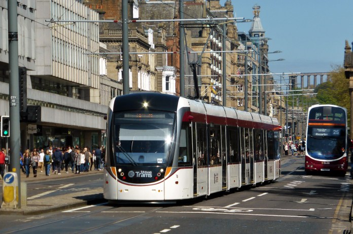 Edinburgh's trams have expanded in size since 2023, with a commensurate expansion to usage (C) trainphotos / Wikimedia Commons