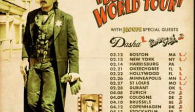 Country Breakout Tucker Wetmore Launches “The Brunette World Tour” Across US Europe And UK