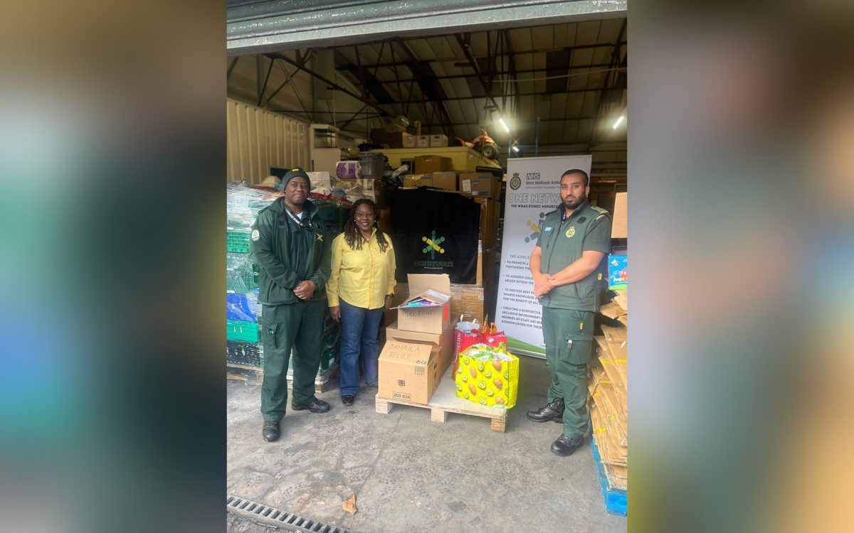 West Midlands Ambulance Service staff networks donate supplies to Jamaica
