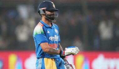 A disappointed Virat Kohli after getting dismissed against New Zealand in third ODI. (PHOTO: AP)