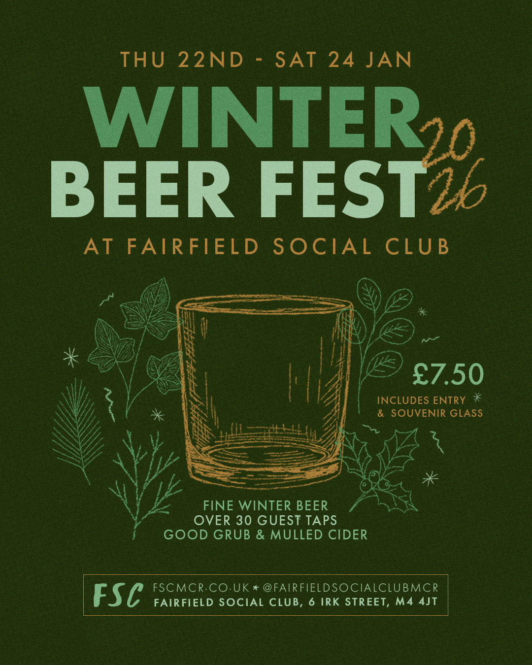 winter beer fest fairfield social club