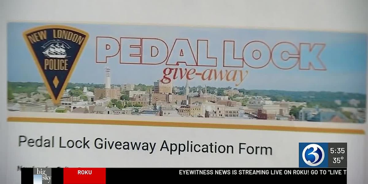 New London police offer free pedal locks to combat car thefts