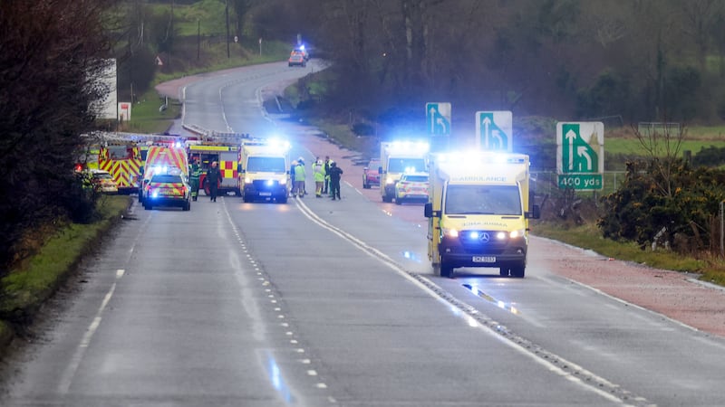Woman (30s) dies following two-vehicle Co Antrim crash which left eight in hospital