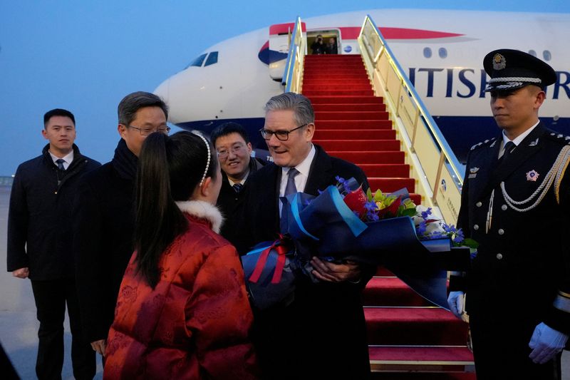 UK's Starmer arrives in China, encourages firms to seize opportunities