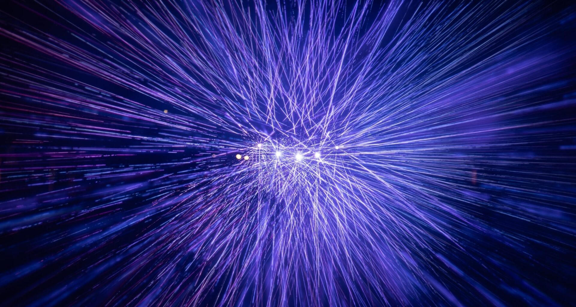 Abstract Pattern Of Light Rays In The Laser Show