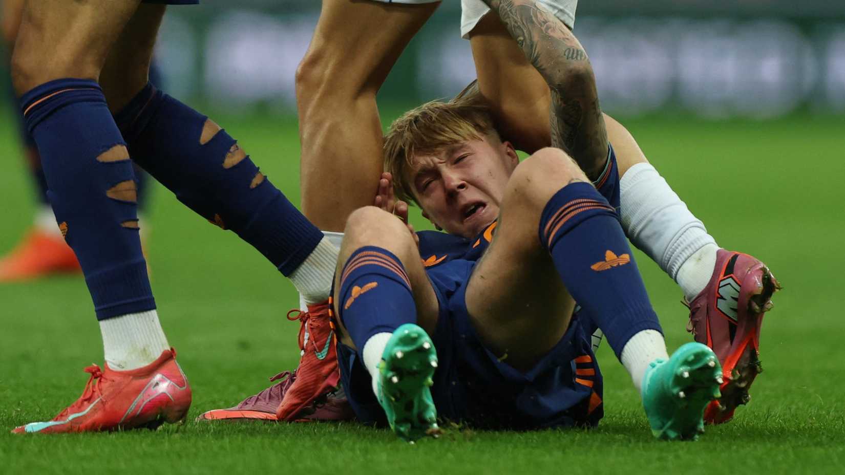 Alfie Harrison of Newcastle United vs Espanyol