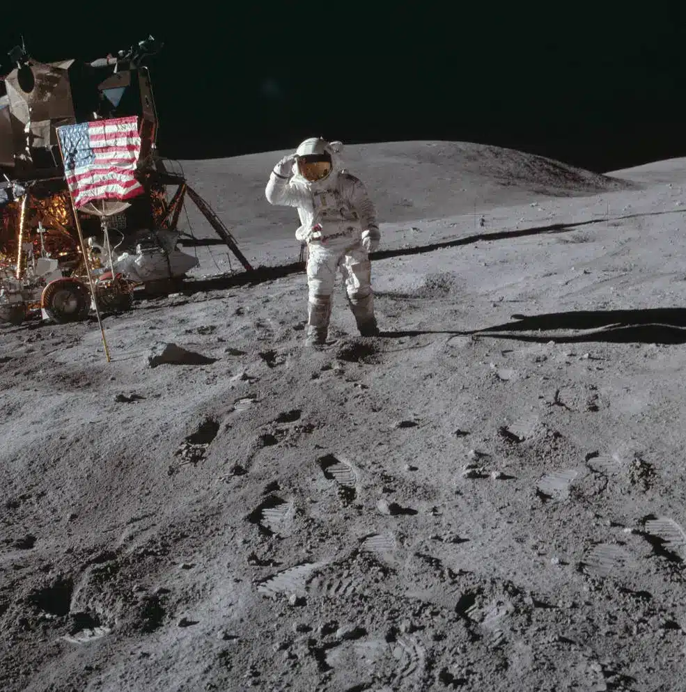 Apollo 16 Landing 16 Eva1 Duke Salute As16 113 18341