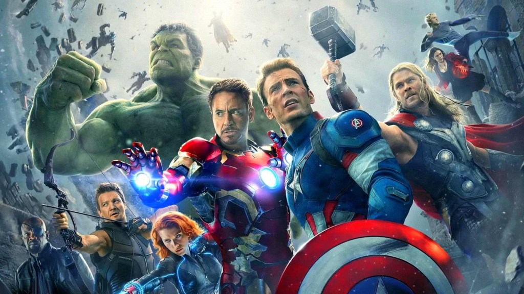 The MCU's Avengers on the poster for Avengers: Age of Ultron (2015)