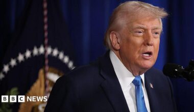 President Donald Trump confirms a US military operation in Venezuela during a press conference on 3 January