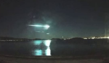 Spectacular fireball streaks across Wellington night sky