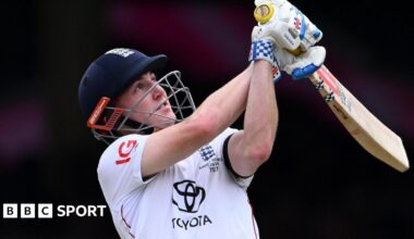 Harry Brook plays a big shot