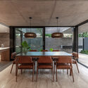 © Federico Kulekdjian Machado House / BTE-ARQ - Interior Photography, Dining room, Wood, Table, Chair