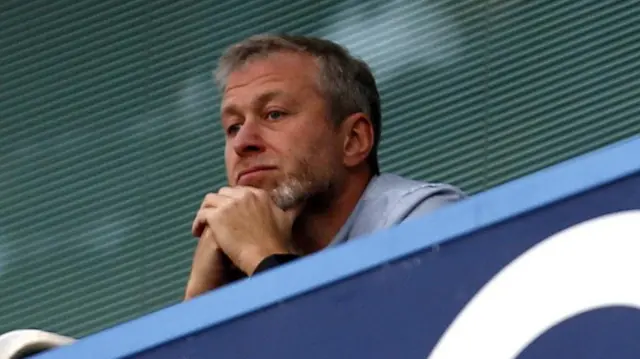 Roman Abramovich watching a Chelsea match