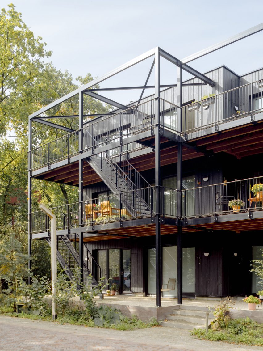 Black-wood apartments by Space&Matter