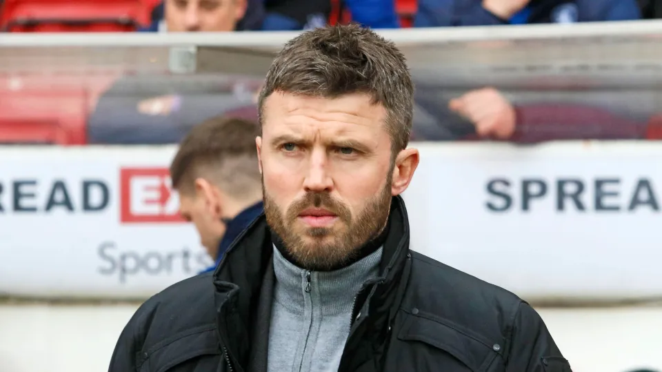 Carrick on the touchline for Middlesbrough.