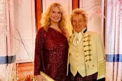 Rod Stewart brings in the New Year with family at plush Scots hotel