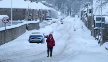 Weather expert reveals Scotland gripped by surging Arctic air as country braces for another day of blizzard & ice hell