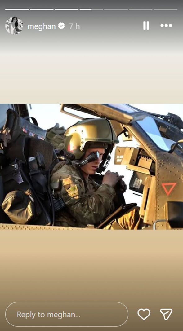 Prince Harry in a military aircraft