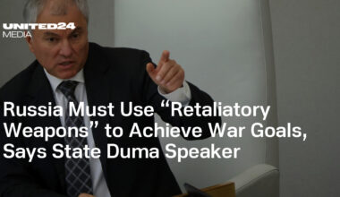 Russia Must Use “Retaliatory Weapons” to Achieve War Goals, Says State Duma Speaker — UNITED24 Media
