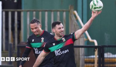 Pat Hoban celebrates