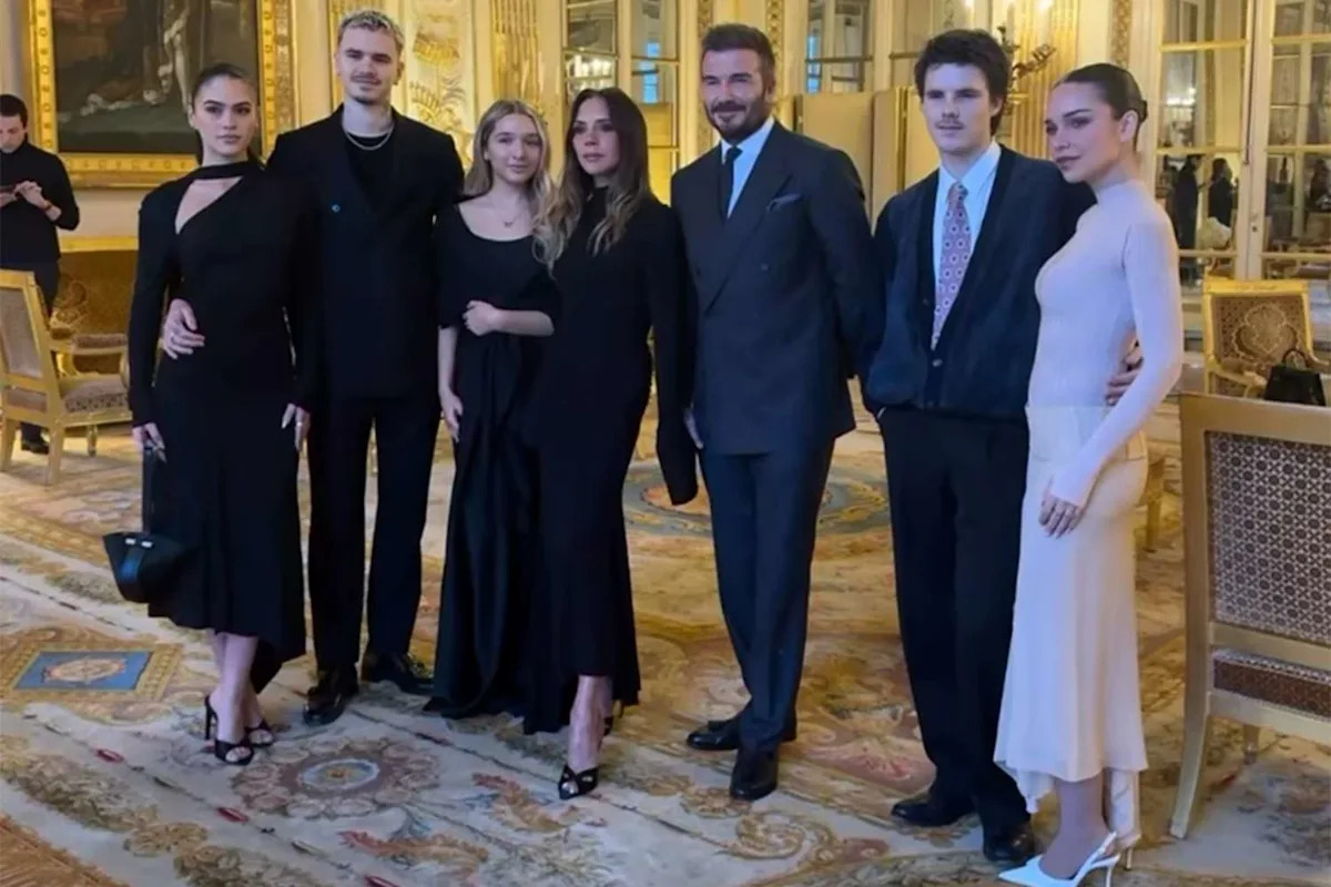 Victoria Beckham Thanks 'Family' as She Receives Fashion Recognition in Paris After Son Brooklyn's Bombshell Claims
