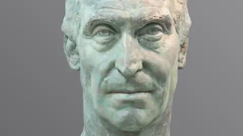 Karen Newman Karen Newman's sculpture of actor Charles Dance, showing his head