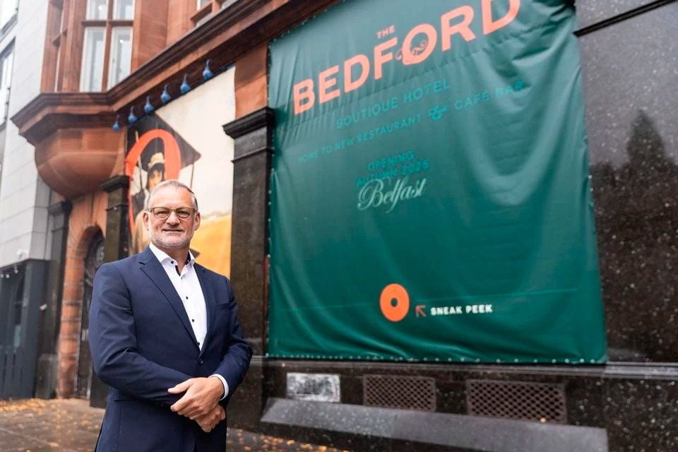 Mike Gatt, general manager at The Bedford Hotel in Belfast, set to open on May 1.