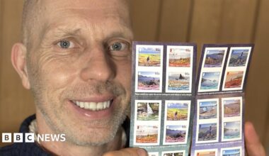 Side view close-up of pregnant woman touching her belly.