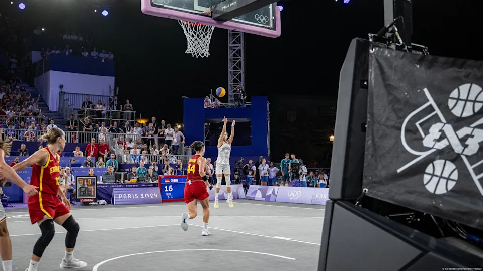Germany's 3x3 win gold - In one of the most sensational stories of the Paris Olympics, Germany's women beat Spain to win gold in the 3x3 basketball (played with one backboard and in a half-court setup). For a team that didn't qualify four years earlier, this was a huge achievement and a sign of further development in the women's game. Results have been inconsistent since, but this moment of history inspired a generation.<span class="copyright">Tilo Wiedensohler/camera4+/IMAGO</span>
