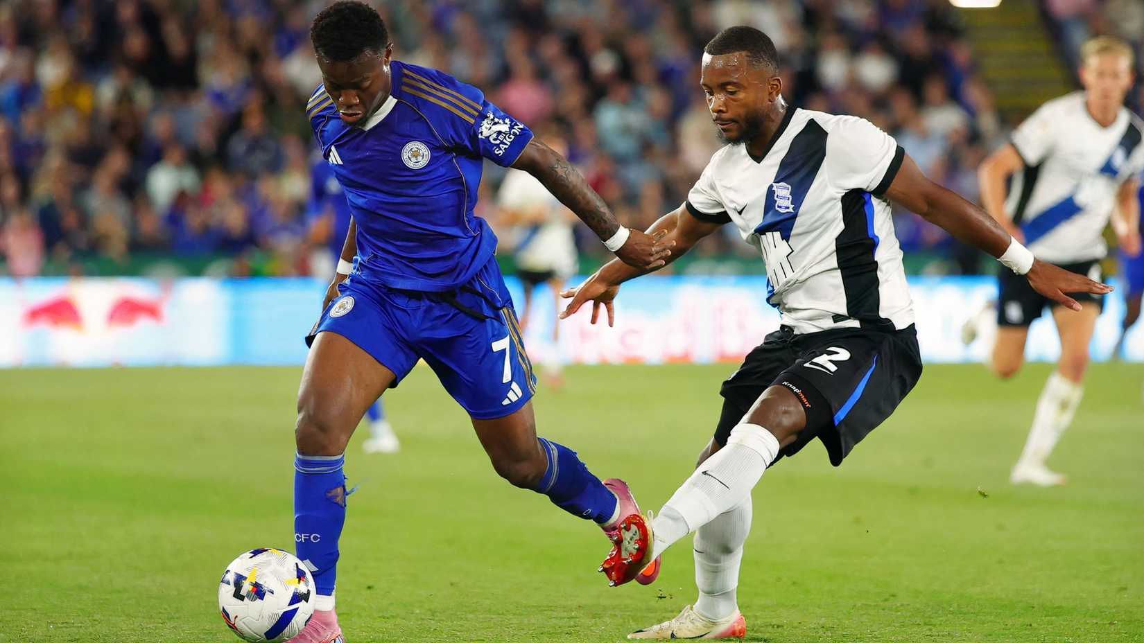 Ethan Laird of Birmingham City vs Leicester City