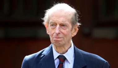 Duke of Kent, 90, pictured during rare royal engagement