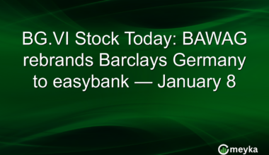 BG.VI Stock Today: BAWAG rebrands Barclays Germany to easybank — January 8