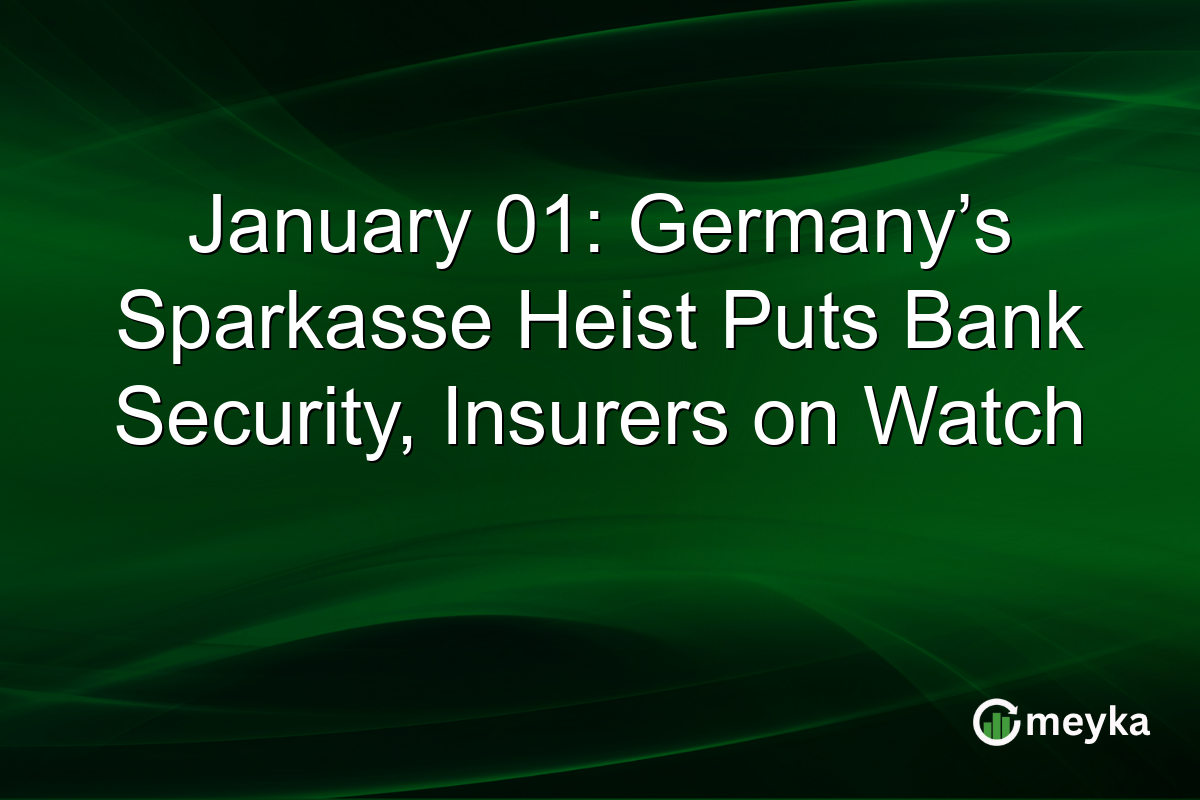 January 01: Germany’s Sparkasse Heist Puts Bank Security, Insurers on Watch