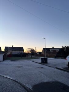 Formby icy and snowy paths. Photo (c) Rebecca Thompson)