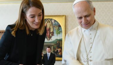 President Roberta Metsola meets the Pope