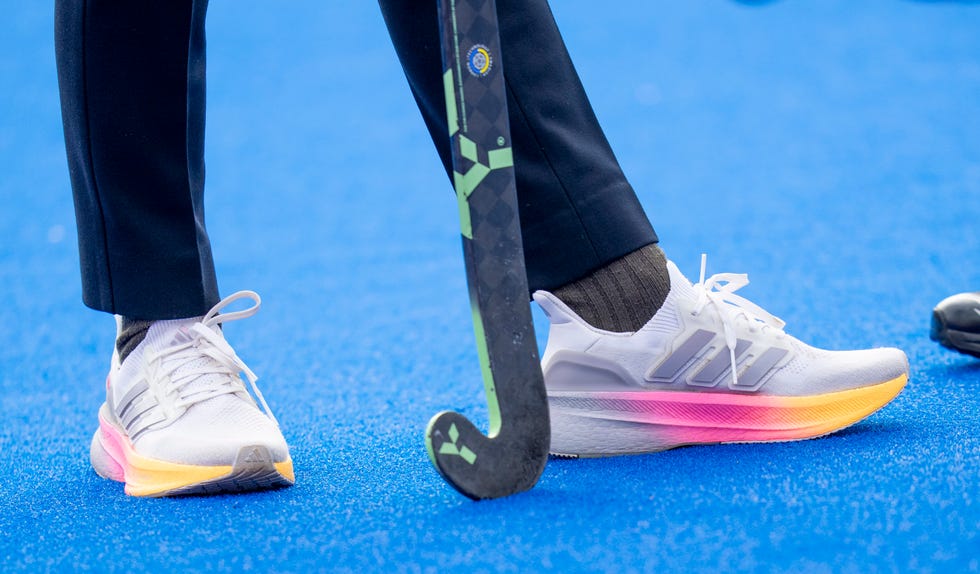 The Duchess Of Edinburgh Visits England Hockey marlow, england january 12: sophie, duchess of edinburgh, shoe detail, takes part in a training session during her visit to england hockey at bisham abbey national sports centre on january 12, 2026 in marlow, england. (photo by mark cuthbert/uk press via getty images)