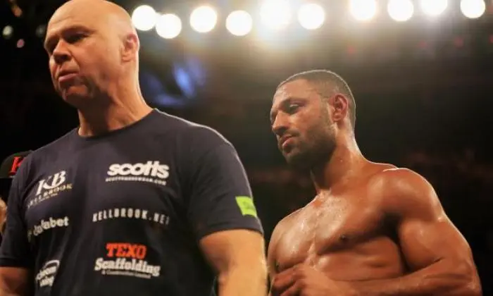 Dominic Ingle and Kell Brook post-fight
