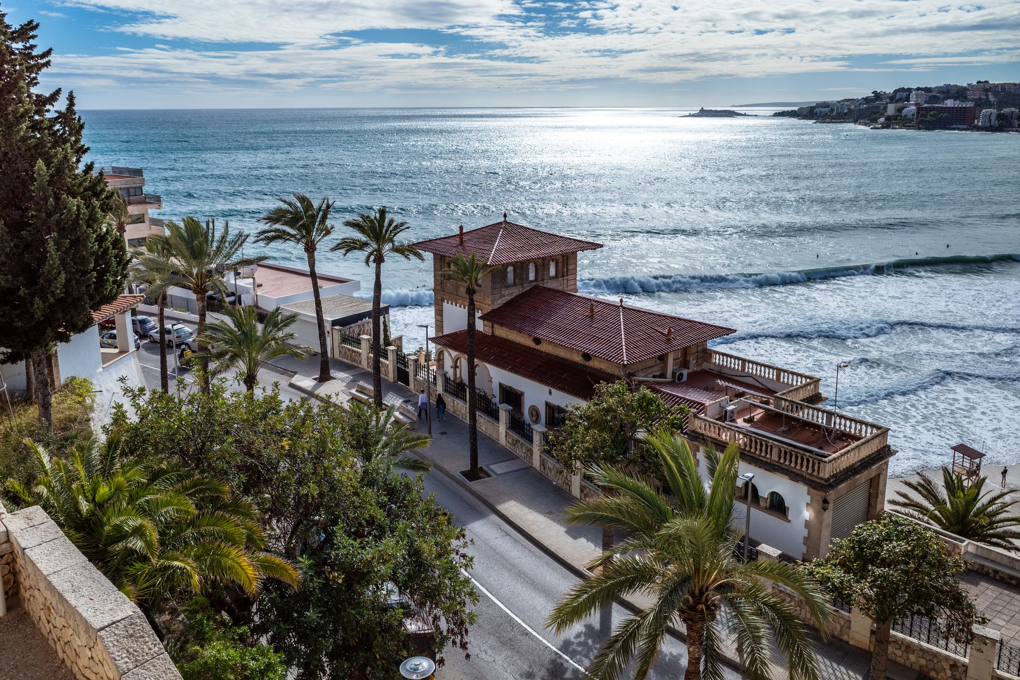 Cala Major was a particularly beautiful spot for dinner
