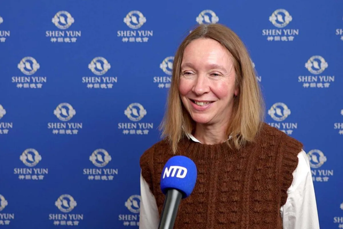 Charlotte Grimmett at Shen Yun at the International Convention Centre in Birmingham, UK, on Jan. 2, 2026. (NTD)